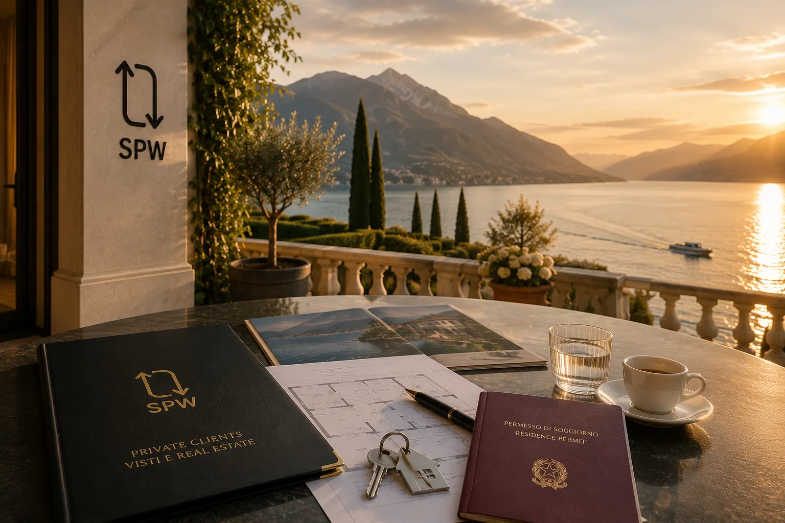 Relocate to Italy Lake view in northern Italy